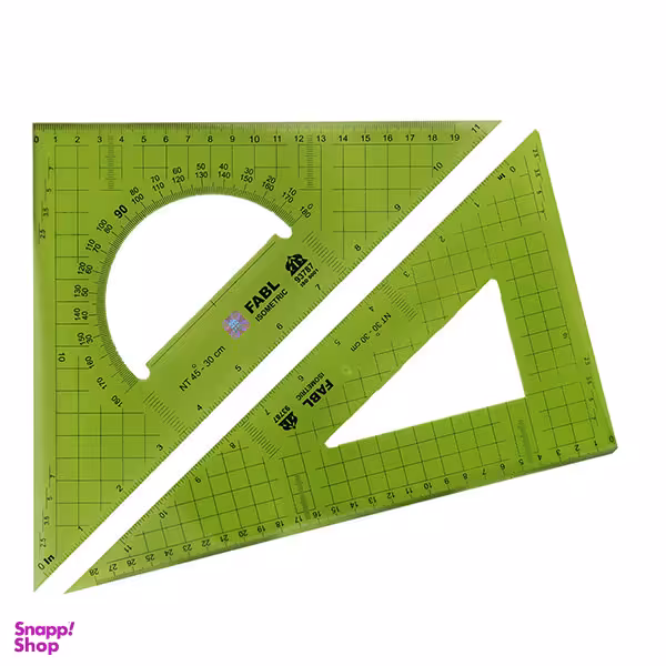 ست گونیا فابل (Fabl) مدل 30 و 45 درجه 30 سانتی متر