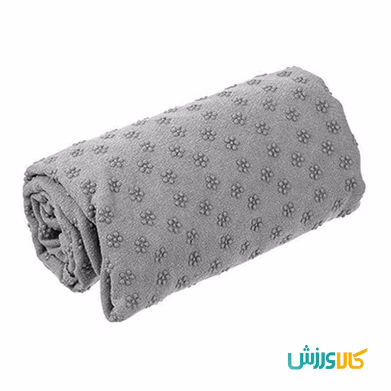 مت یوگا حوله ای استپ دار اعلا رنگ طوسی