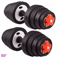 دمبل رکورد مدل 001 وزن 10 کیلوگرم بسته 2 عددی