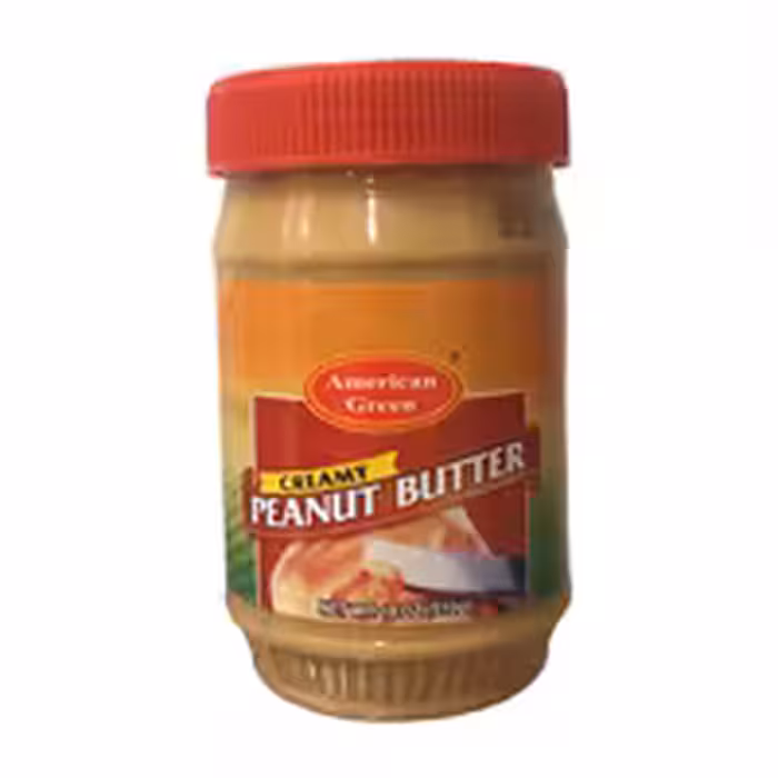 کره بادام زمینی کرمی آمریکن گرین 510 گرمی American Green Creamy