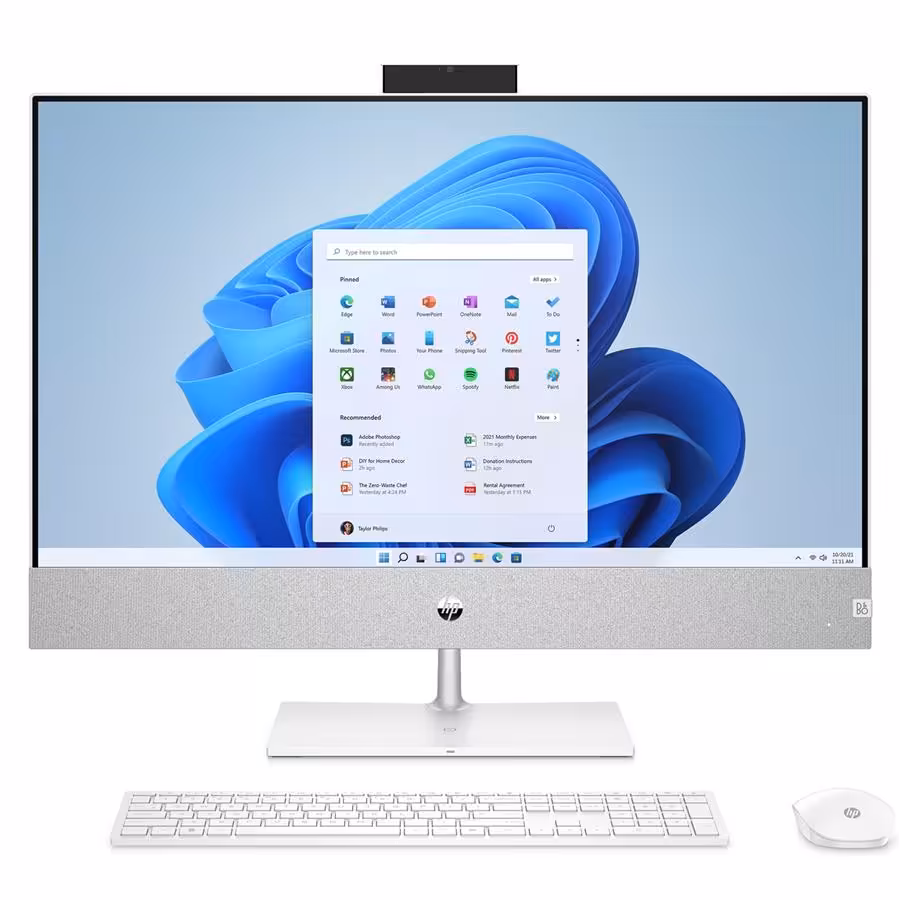 کامپیوتر All In One اچ پی 27 اینچی مدل Pavilion 27 CA1066 - A پردازنده Core i7 رم 16GB حافظه 1TB HDD 1TB SSD گرافیک 4GB لمسی