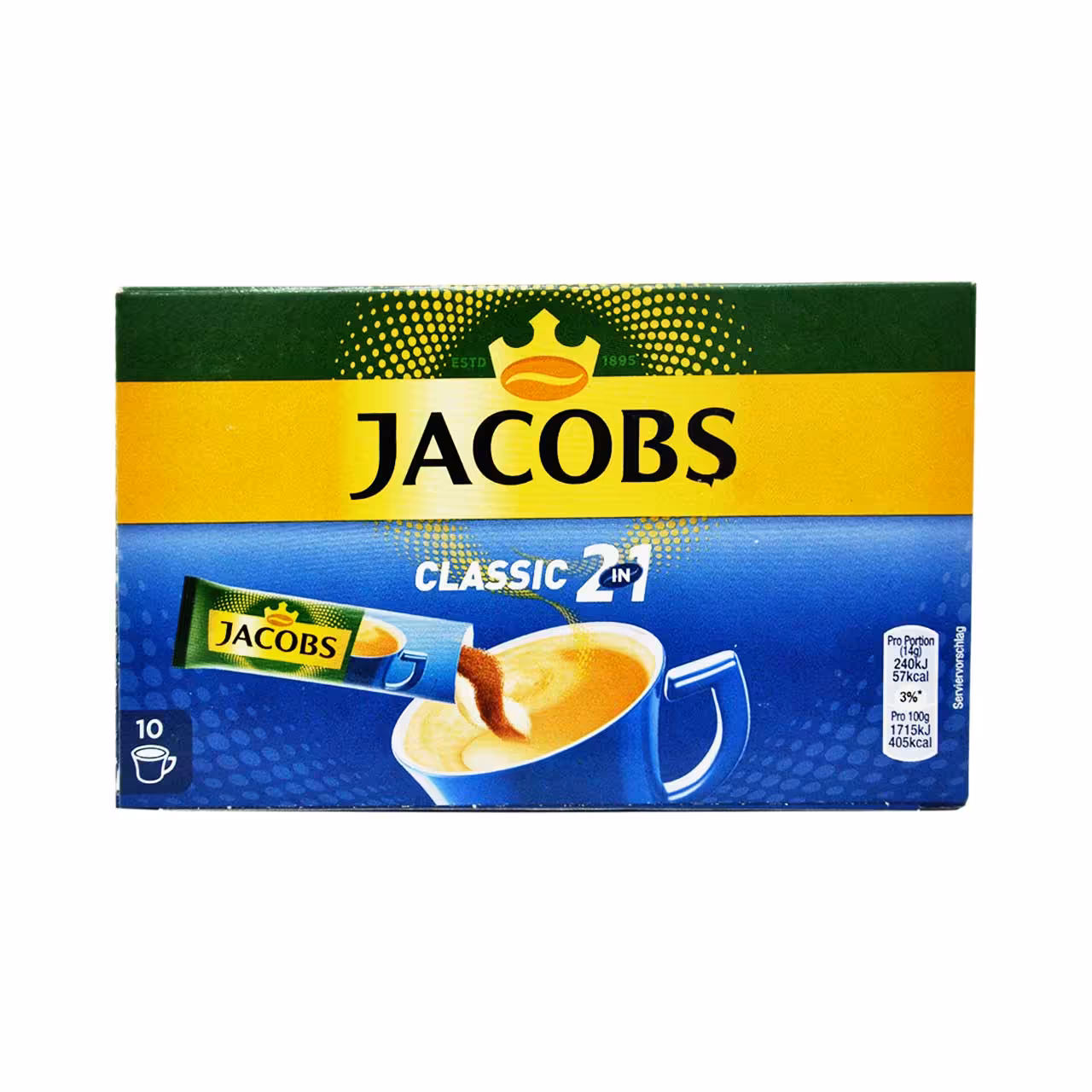 قهوه فوری 2 در 1 ساشه ای جاکوبز - jacobs