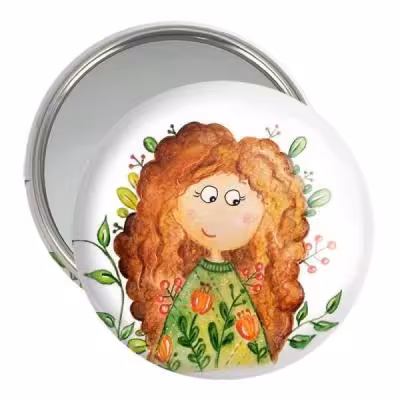 آینه جیبی خندالو مدل دخترونه کد 6098