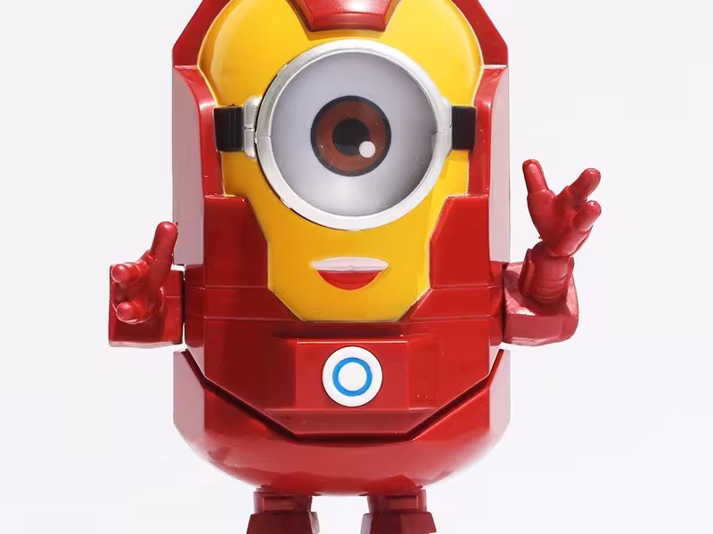 شخصیت مینیون بزرگ جعبه ای مدل iron man