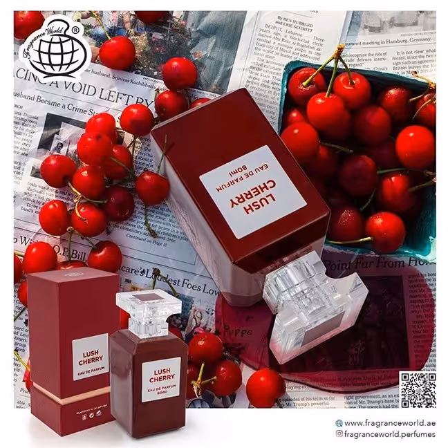 عطر ادکلن تام فورد لاست چری فراگرنس ورد لاش چری (Fragrance world Lush Cherry 