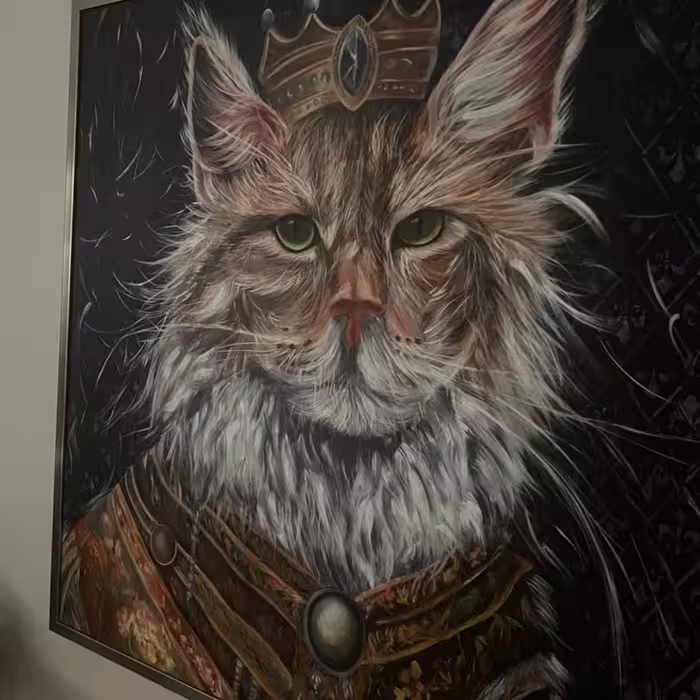 تابلو نقاشی گربه 