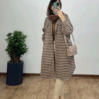 مانتو اسپرت زنانه پشمی مدل پیچازی