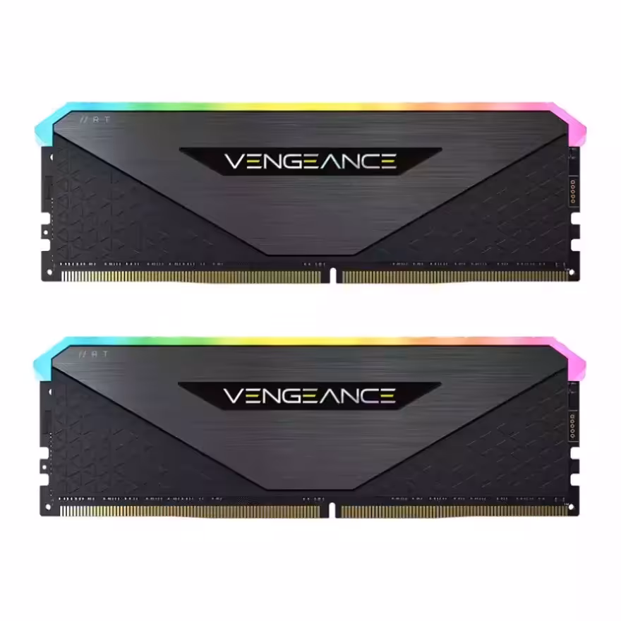 رم کورسیر VENGEANCE RGB RT Black 32GB 16GB×2 4000MHz CL18