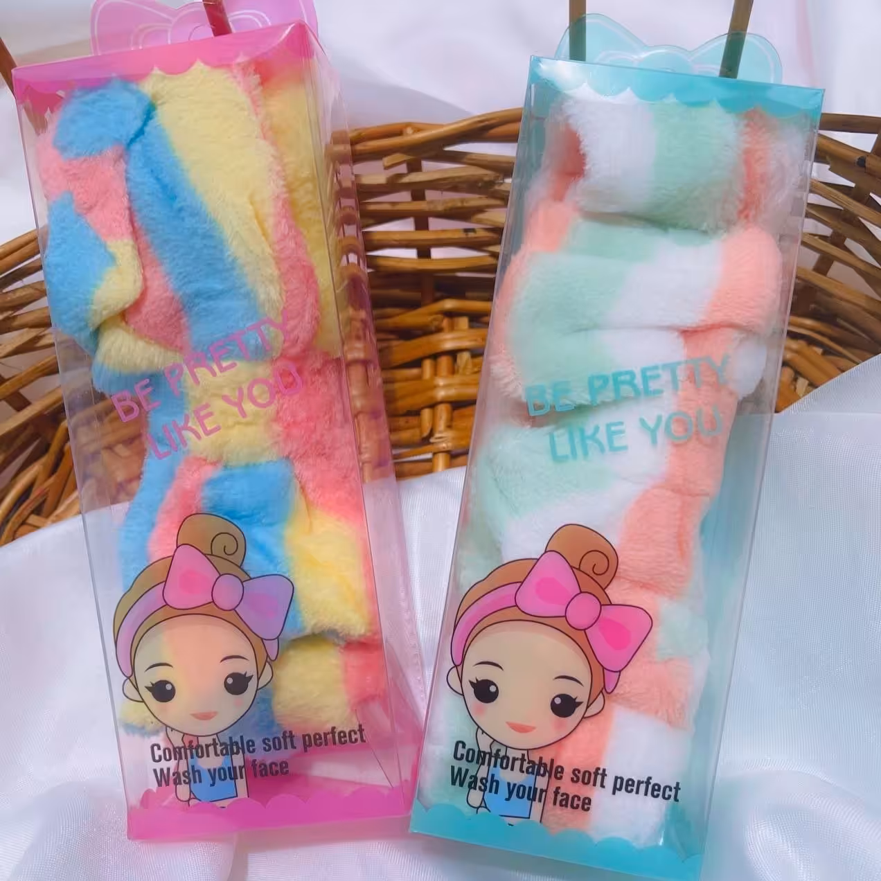 هدبند نرم و‌ پشمالوی پاپیونی جعبه دار