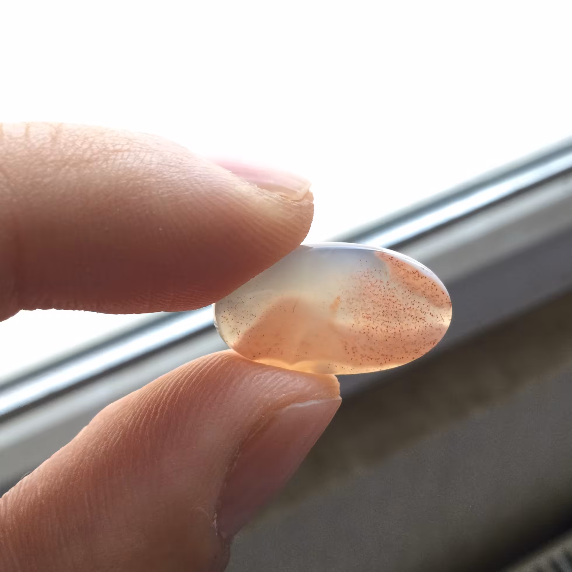 عقیق خوشرنگ با منظره فوق زیبا