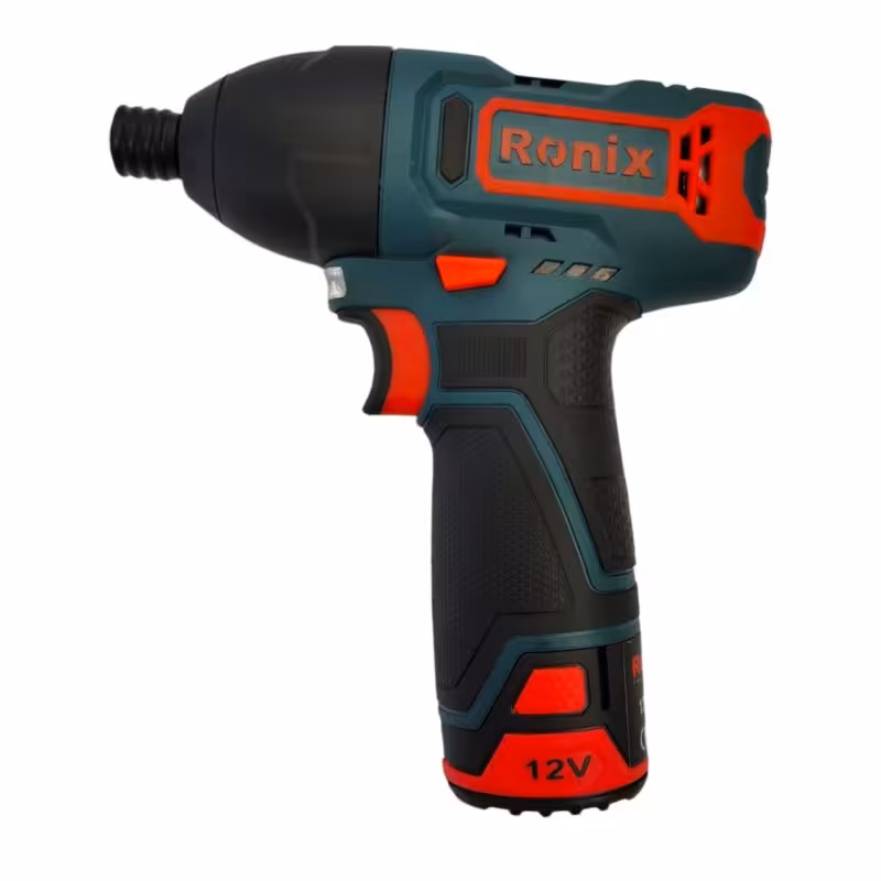 کیت پیچ گوشتی شارژی چکشی 12 ولت رونیکس مدل 8104K