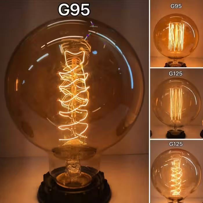 لامپ تزیینی ادیسونی مدل G95 بسیار زیبا و با دوام و کم مصرف 