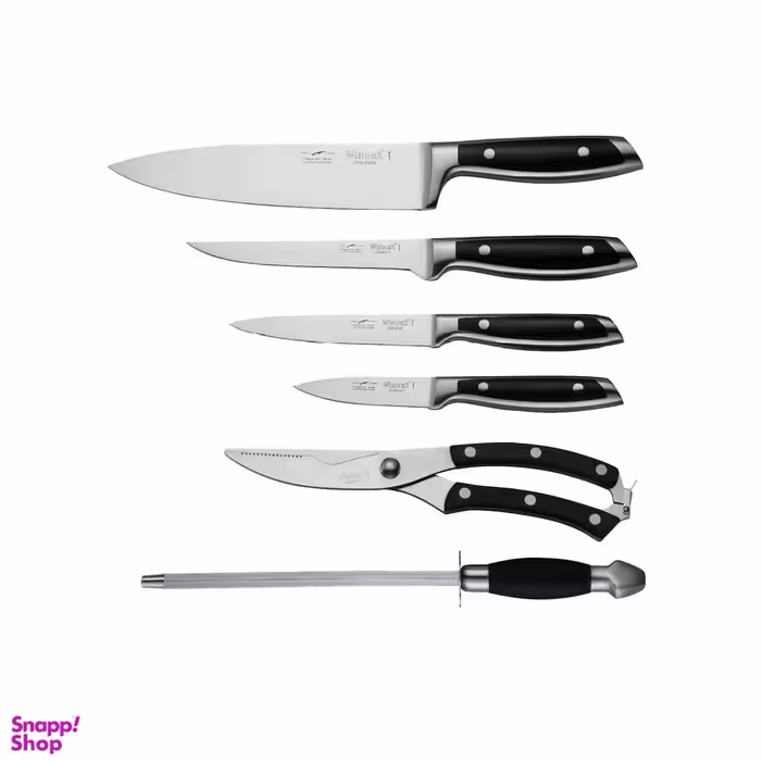 سرویس چاقو آشپزخانه 6 پارچه وینر کد 01