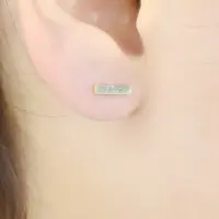 گوشواره برند استیل طرح طلا کد 7635