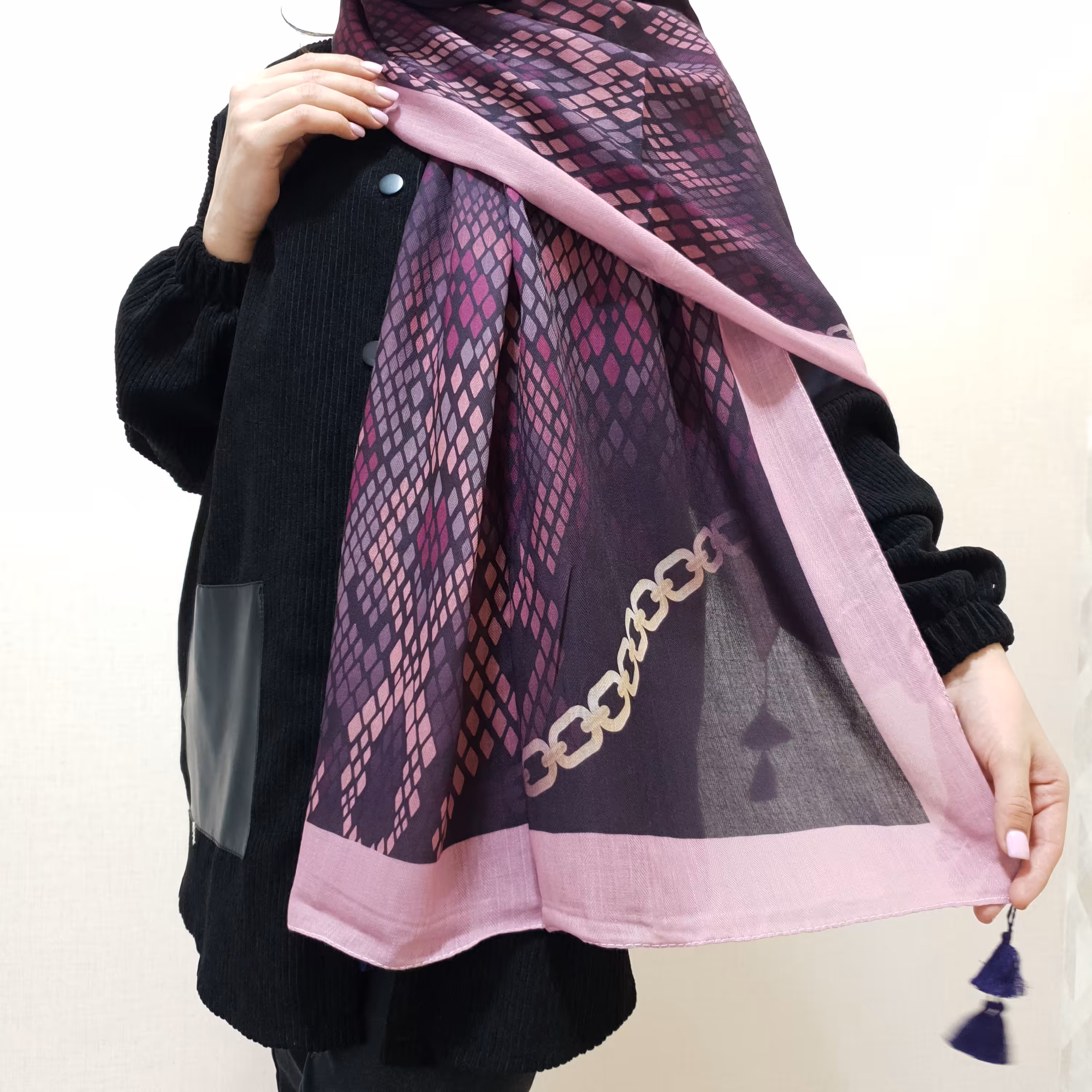 حراج شال پاییزه منگوله داره جدید