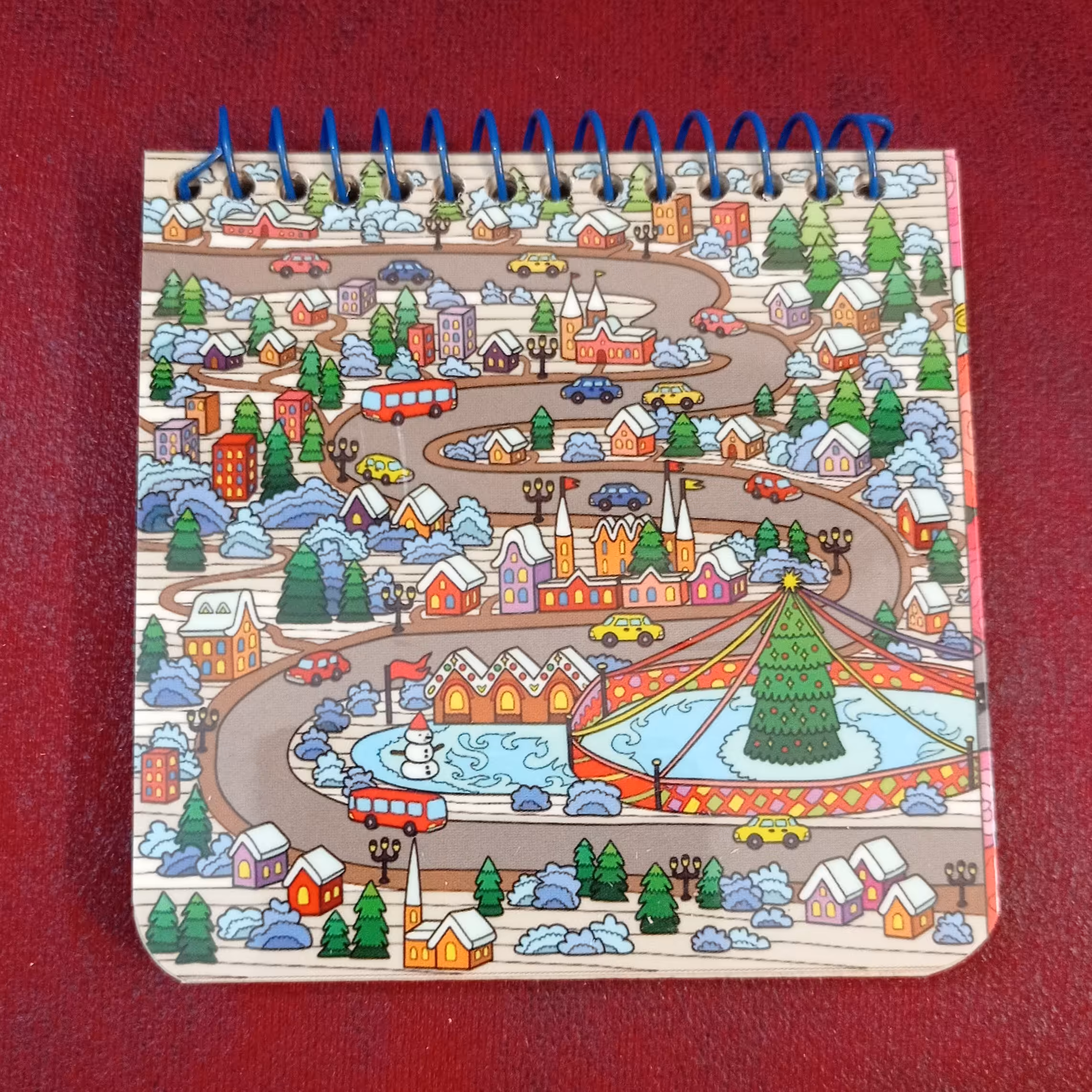 دفترچه یادداشت  سیمی فانتزی کاغذ کرافت  مناسب یادداشت و طراحی  سایز 10 در 10 