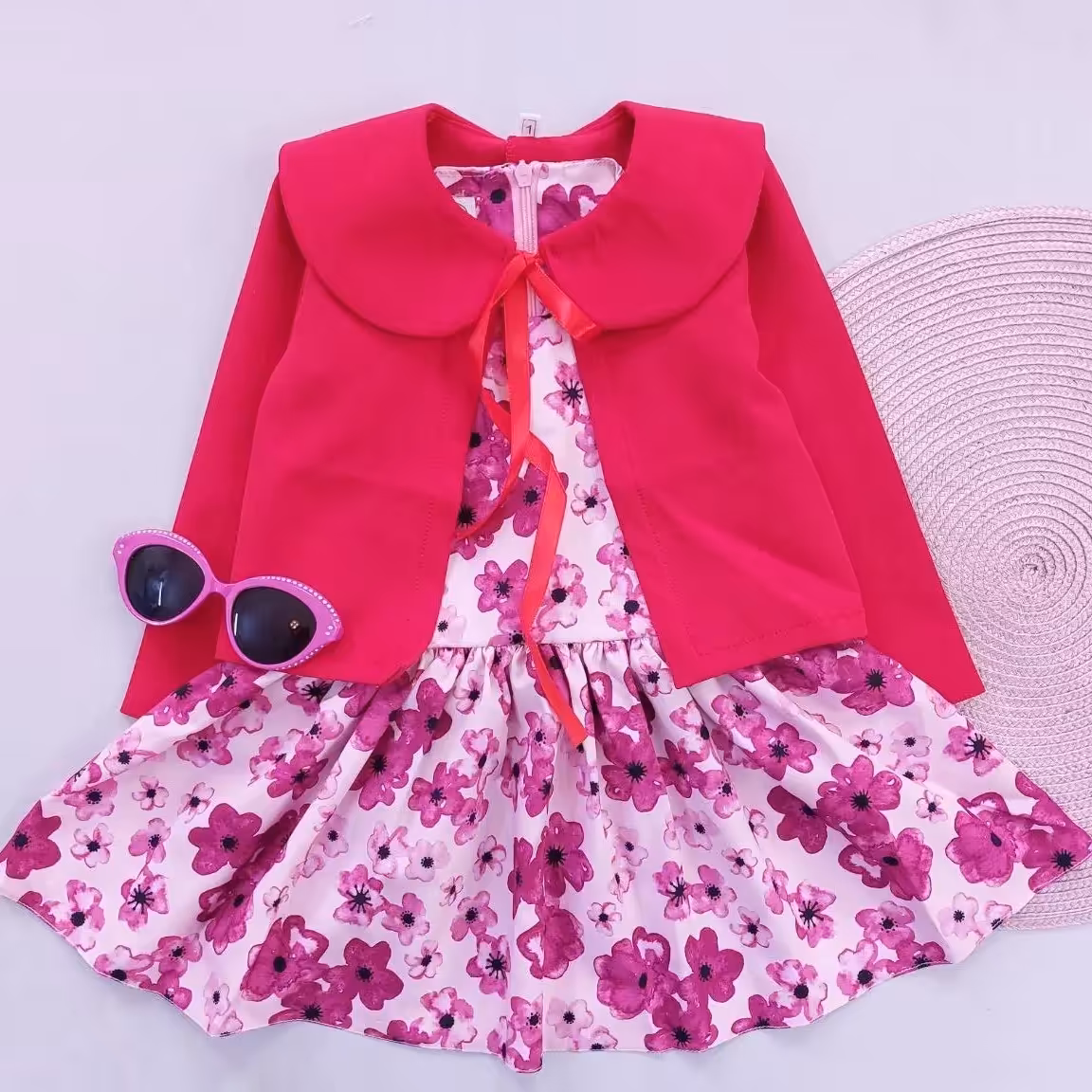 کت و سارافون دخترانه عیدانه .لباس بچگانه