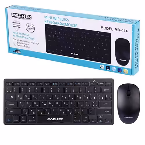 کیبورد و ماوس بی سیم مچر Macher MR-414
