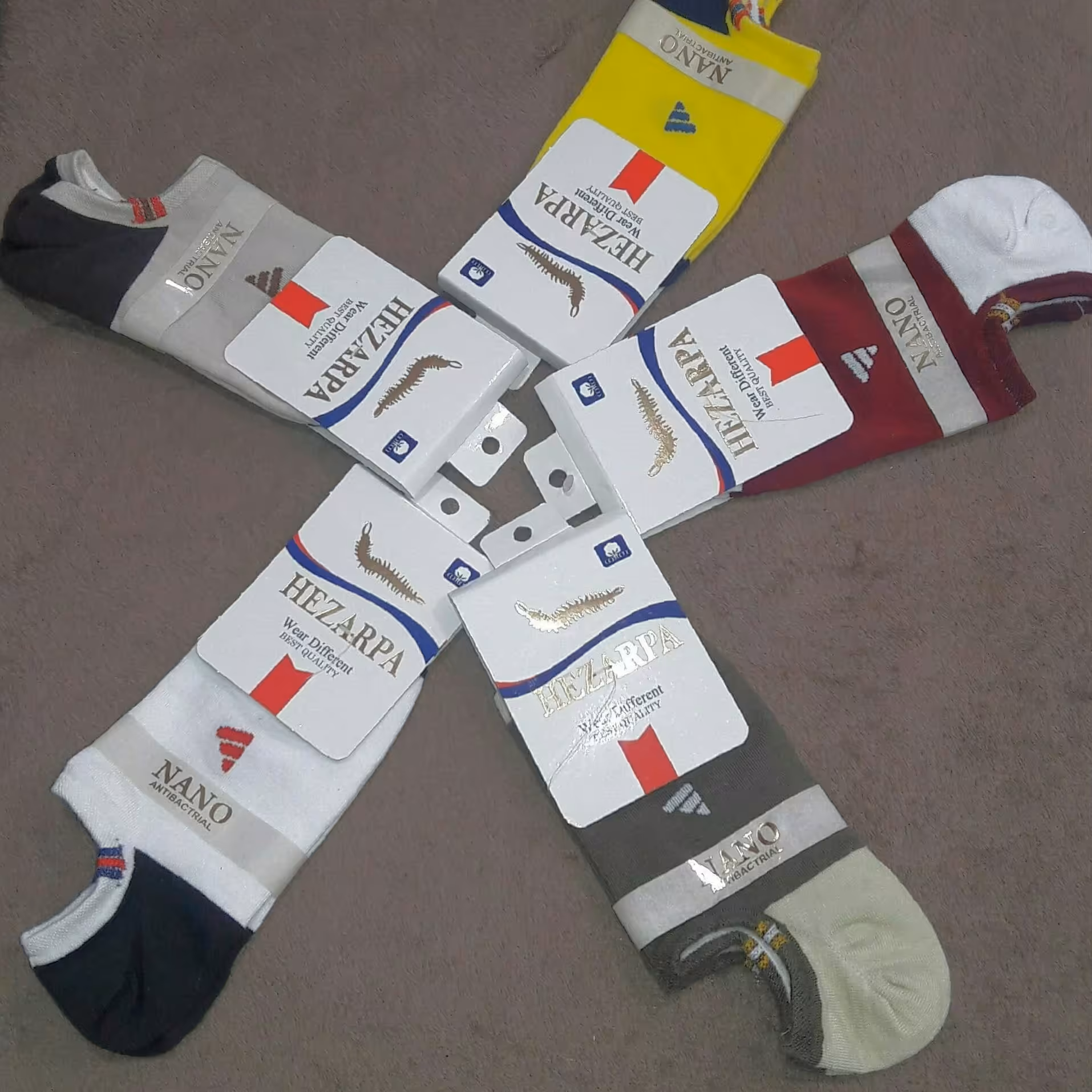 جوراب قایقی نخ پنبه خالص فریی سایز در رنگ بندی اسپورت برای خانم ها و اقایان باسلیقه