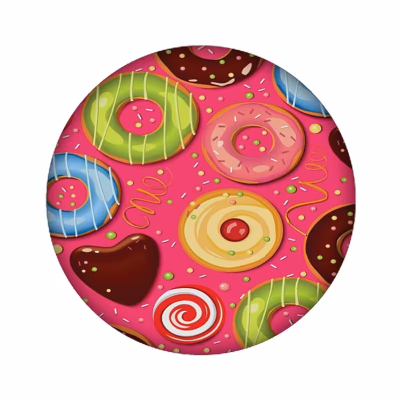 استیکر تزئینی موبایل مدل دونات کد 3287