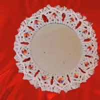 آینه مکرومه طرح گل