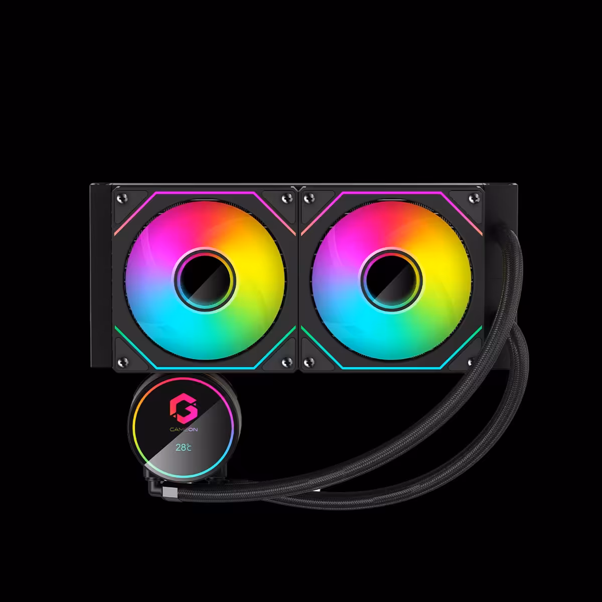 خرید خنک کننده مایع GAMEON GO-240 KRAKENA380-BLK Liquid CPU Cooler Black با بهترین قیمت