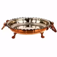 سینی سه پایه گوشواره دار سایز 3 قطر 35 سانت