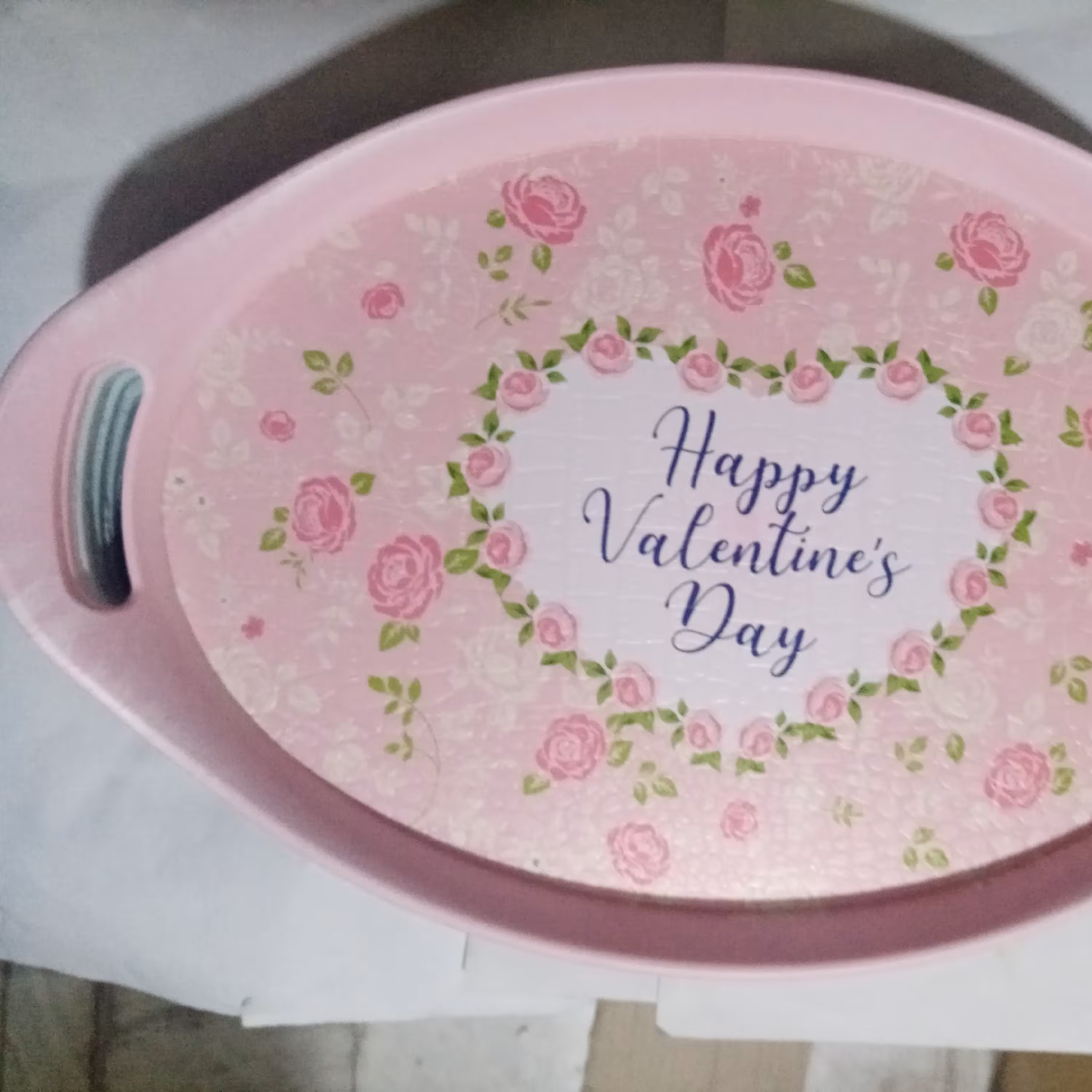 سینی چاپدار بیضی 5