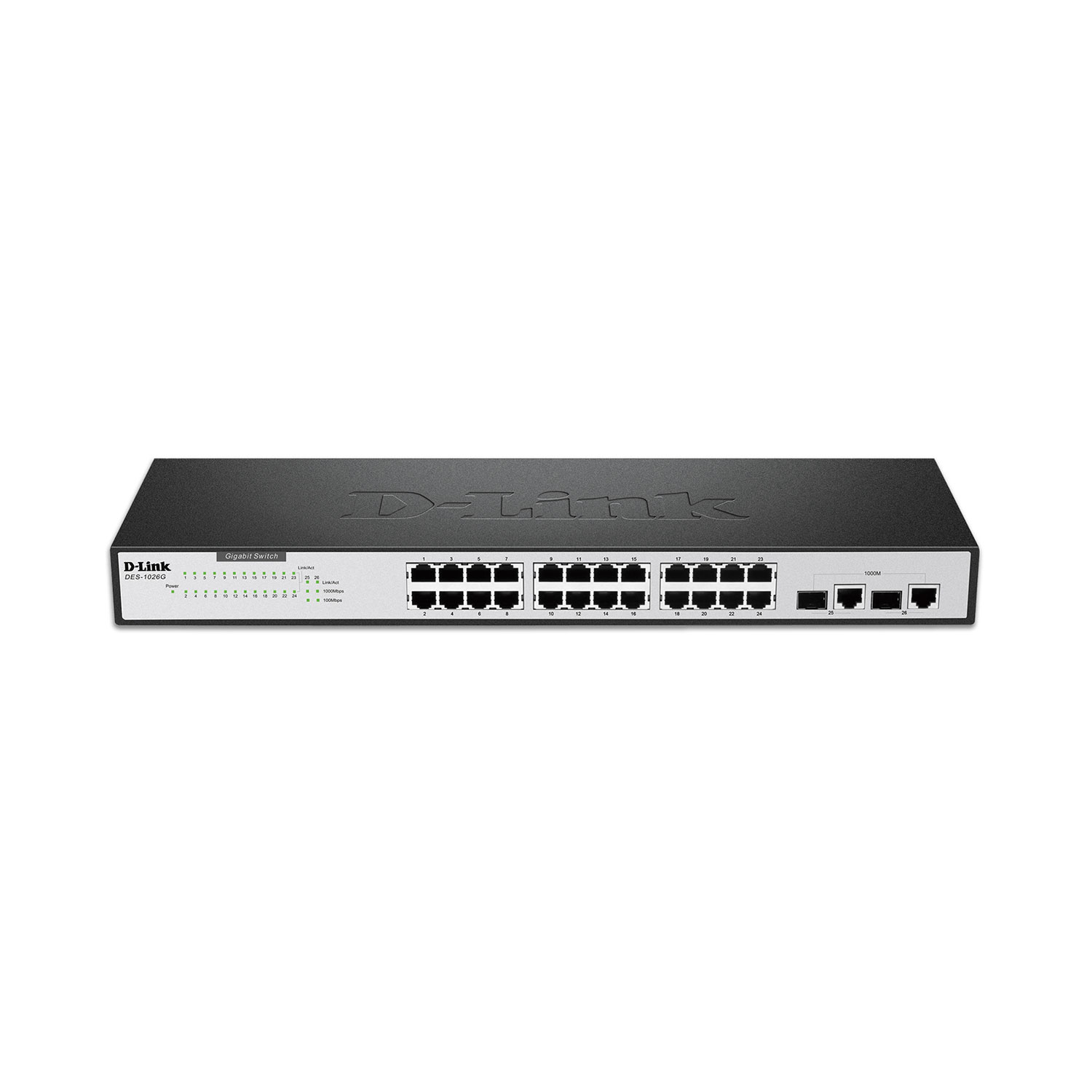 قیمت و خرید سوییچ 24 پورت گیگابیت و دسکتاپ دی لینک مدل DES-1026G/E | یاس ارتباط