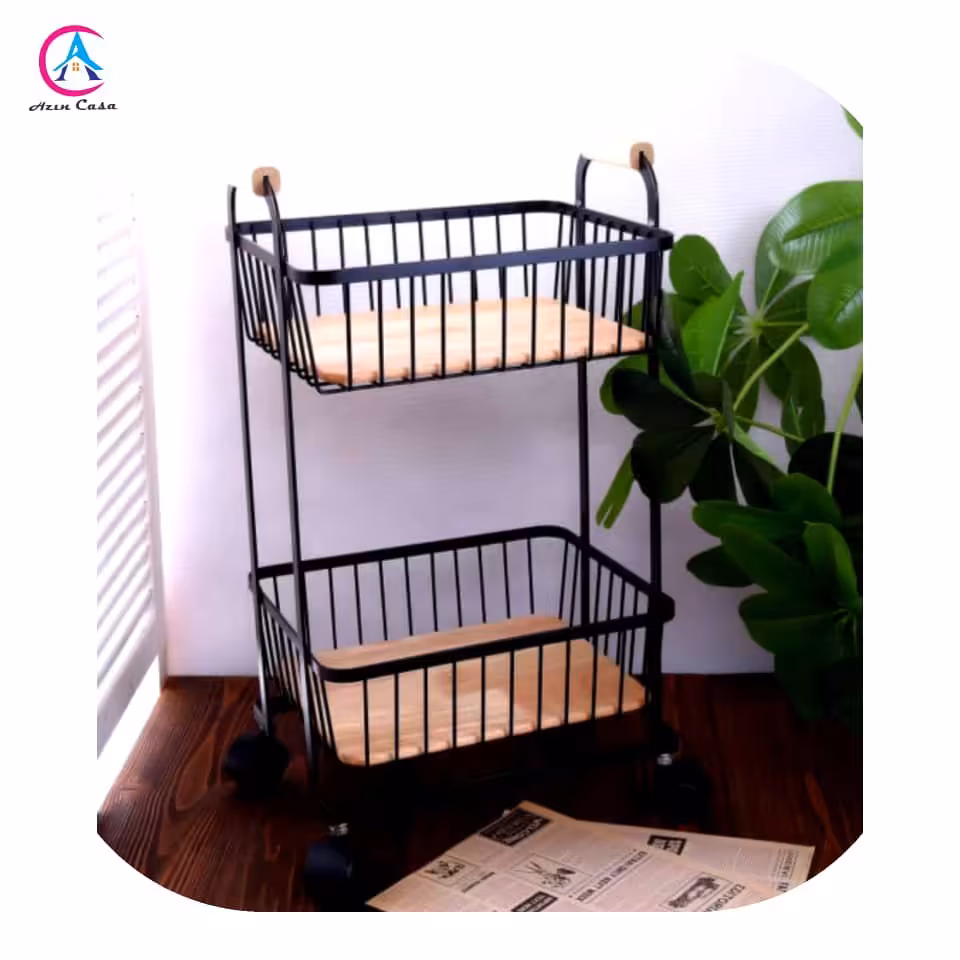 جای سیب زمینی و پیاز فلزی و چوبی