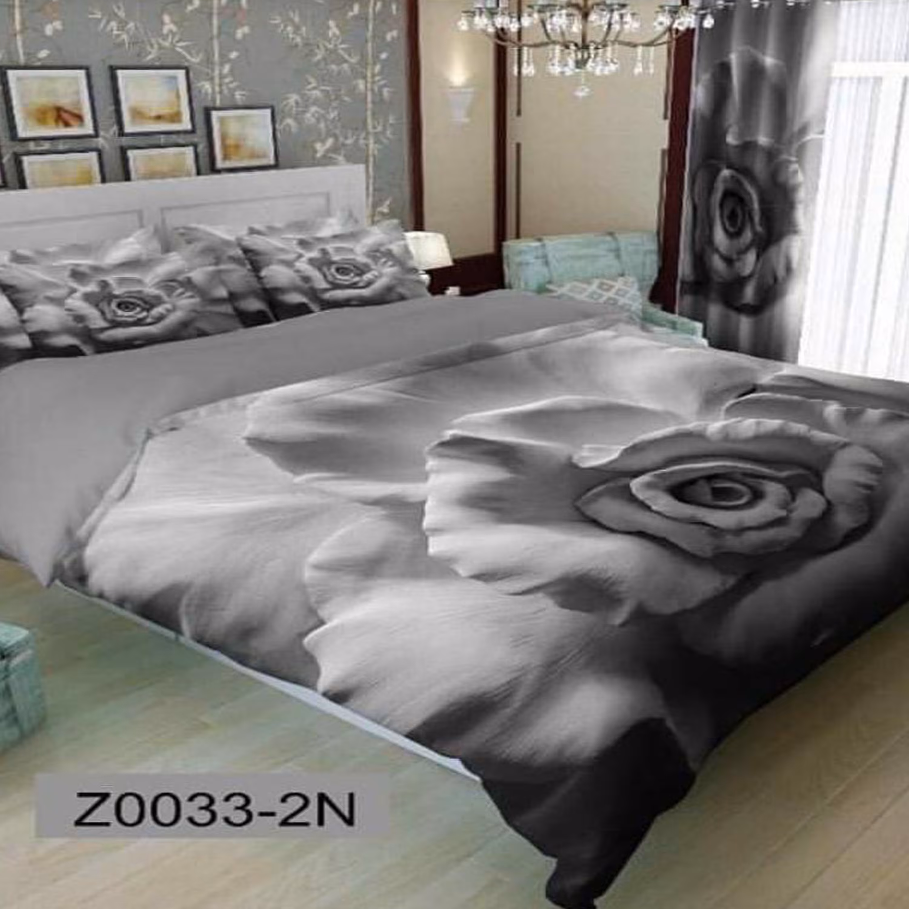 سرویس روتختی 1 نفره تنسل چاپی برندترک لند (Turk Land)  کد rs z 33