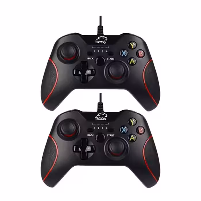 دسته بازی دوبل شوک دار تسکو مدل TG 120 X2