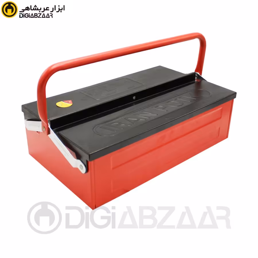 جعبه ابزار فلزی 1 طبقه 36 سانت ایران پتک