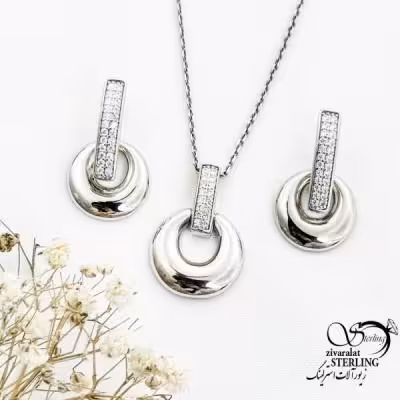 نیمست ژوپینگ آیینه ای آویز گرد کد 17566