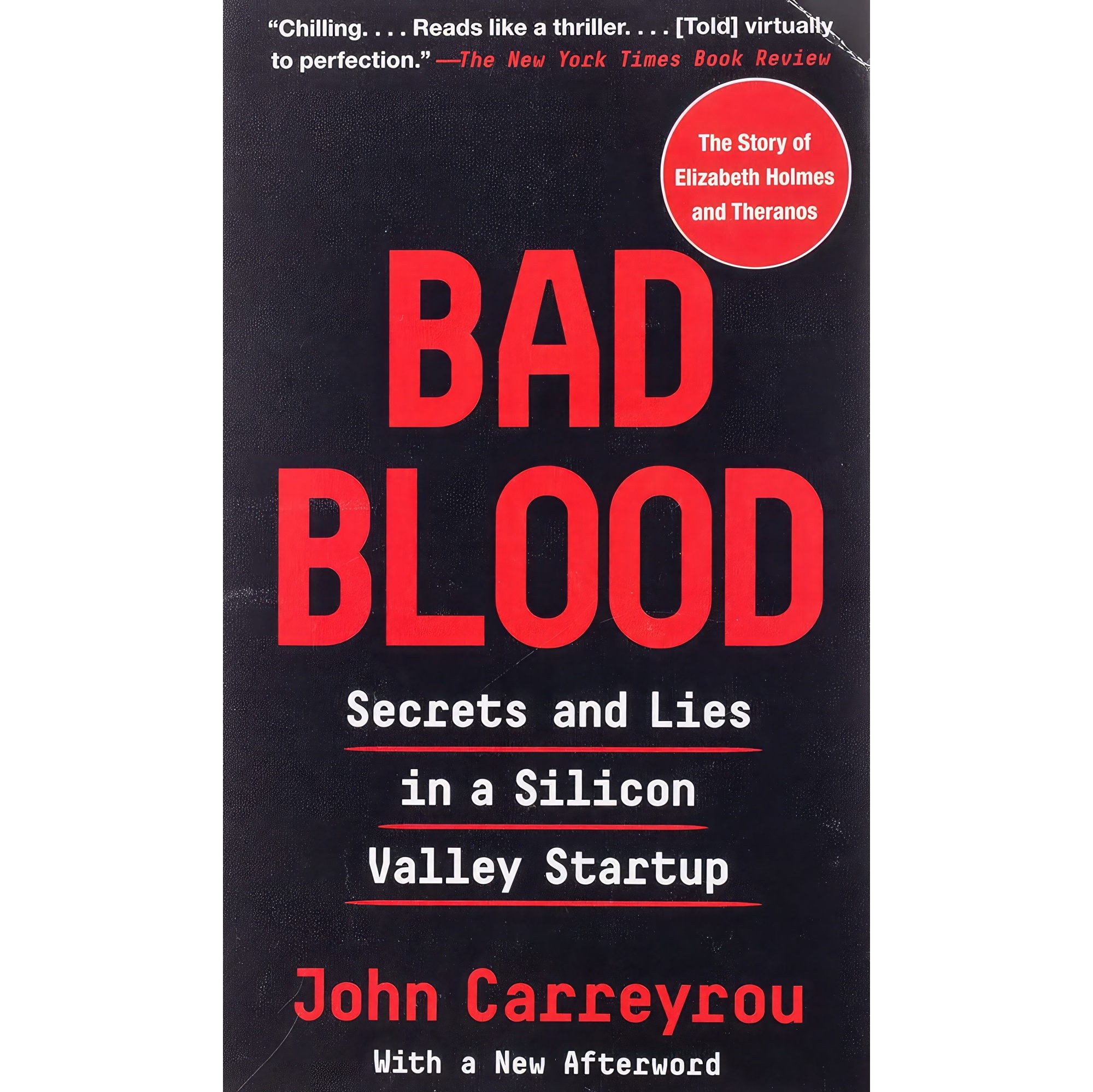 کتاب زبان اصلی Bad Blood اثر John Carreyrou انتشارات Penguin Random House USA