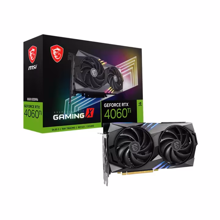 کارت گرافیک MSI GAMING X GeForce RTX 4060 Ti 8GB GDDR6 128Bit