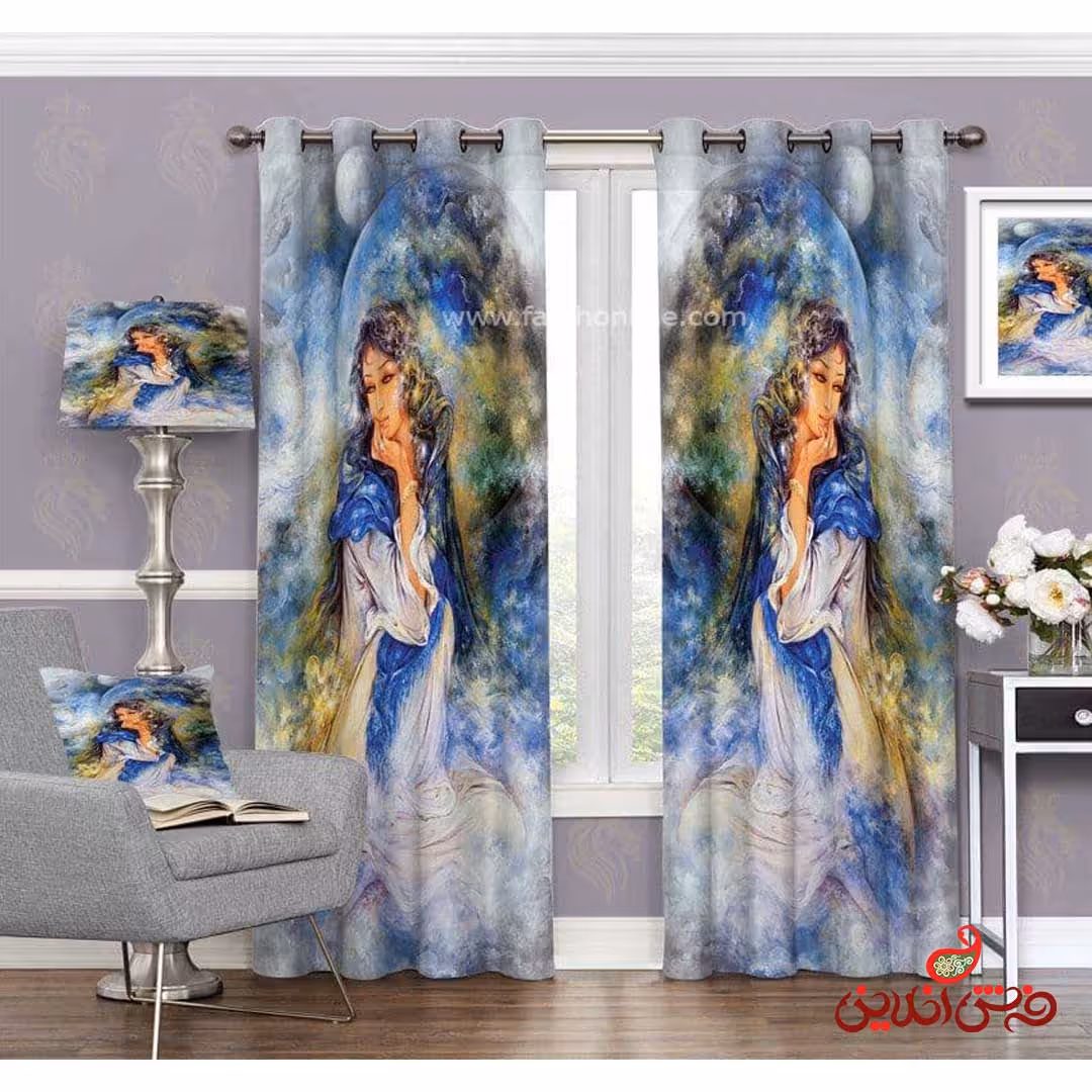 پرده طرح نقاشی مینیاتوری کد 3575