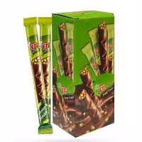 شکلات اتی با مغز پسته قلمی 34 گرمی بسته 16 عددی