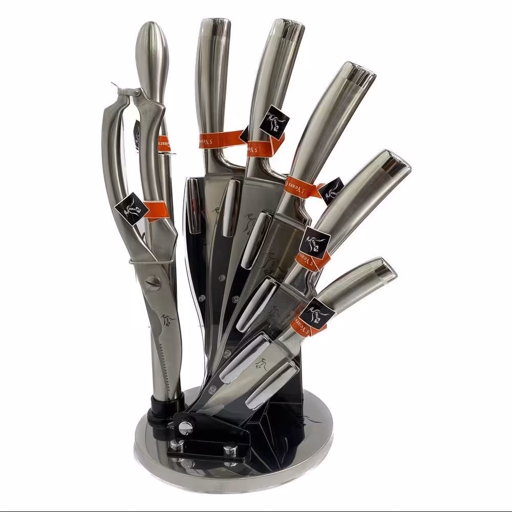 کارد ساطور اعلا وینکس 8 پارچه تیغه فولادی با ارسال رایگان