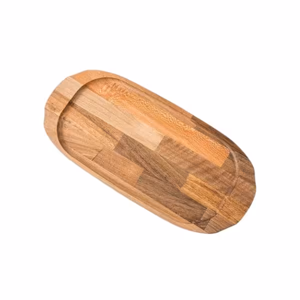 سینی چوبی بیضی دو نفره آماهوم