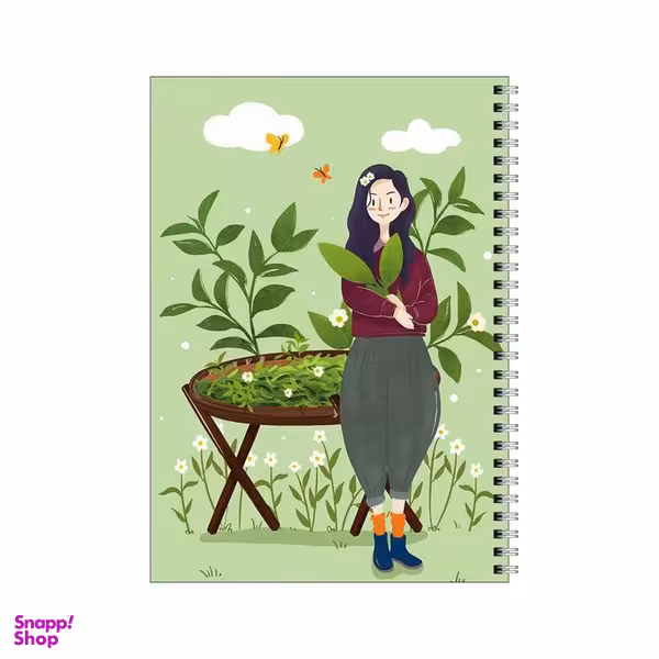 دفتر مشق 50 برگ بامبیلیپ طرح طبیعت و دختر کد 2617272