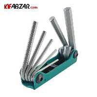 آچار آلن چاقویی شش گوش 7 عددی فورس مدل 5072F
