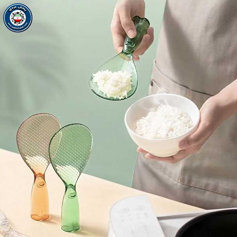 کفگیر طلقی پلاستیکی رنگی