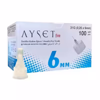 سر سوزن انسولین آیست Ayset سایز 6 میلی متری