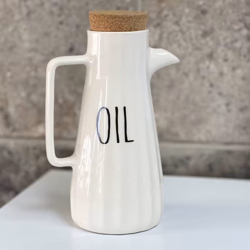 روغن ریز سرامیکی شیار دار  یک لیتری درب چوب پنبه 