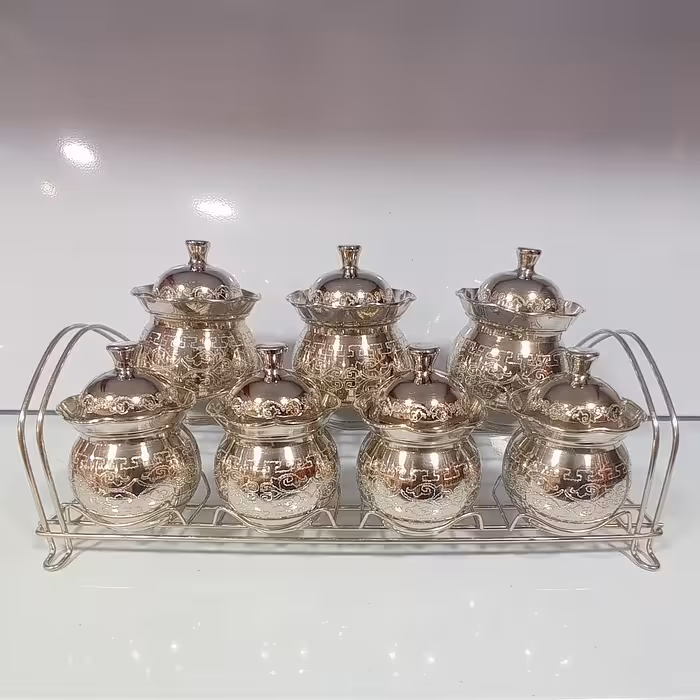 جاادویه مسی ( پاسماوری ) کروم طرح دار بااستندفلزی زنجان 