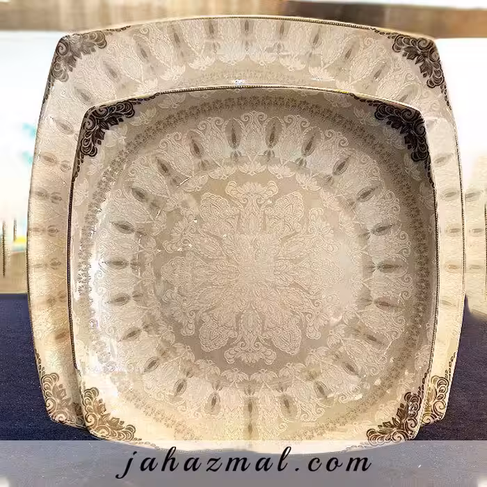 سرویس چینی پردیس طرح منچستر پلاتینی 30 پارچه کد 2041a