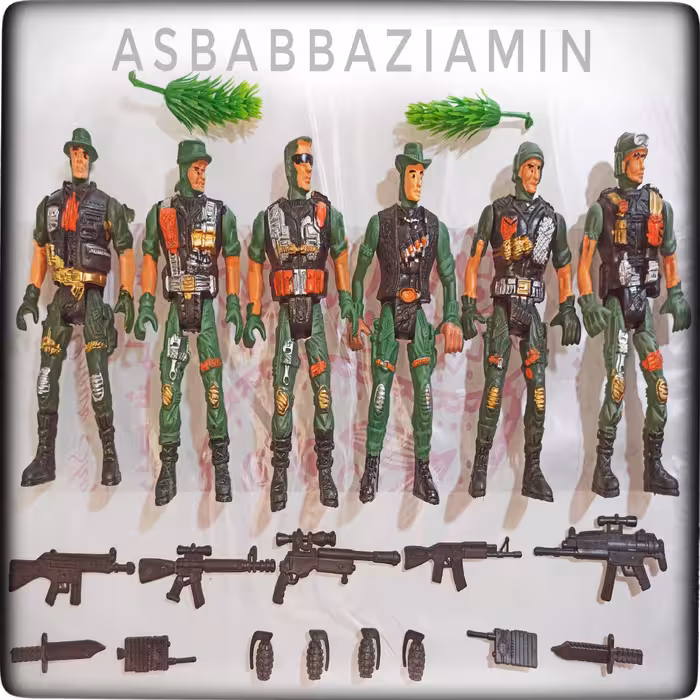 اسباب بازی گروهان تکاور سرباز با تفنگ