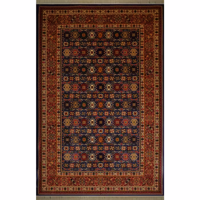 گبه ماشینی افرند زمینه آبی کد 727 (شش متری)