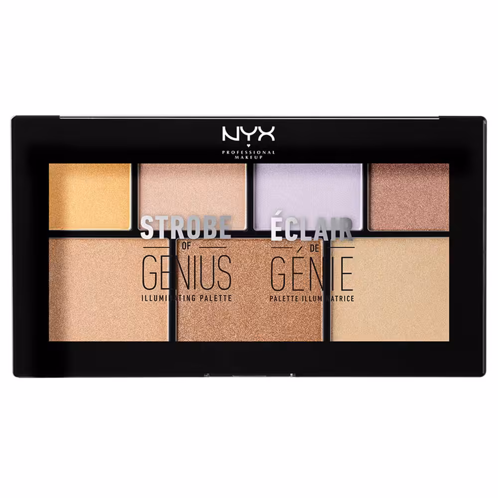 پالت هایلایتر 7 رنگ نیکس مدل Strobe Of Genius (81527)